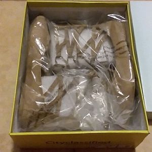 Lace-up ballerina flats